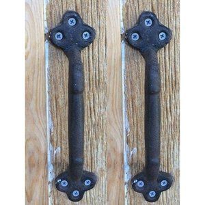 Bulk Resale Forty-Eight (48) Large 9" long Cast Iron Gate Pull Handle (48) 05122